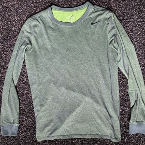 Nike green dry fit long sleeve